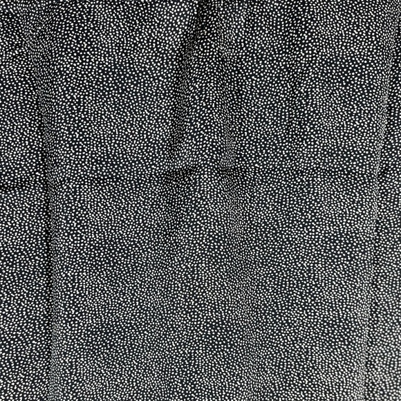 NWT BISHOP + YOUNG Women's Satin Black Polka Dots Long Sleeve Blouse Sz L - Picture 13 of 14